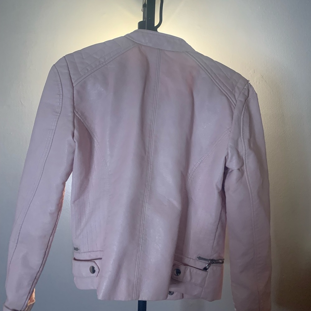 Pink Leather Jacket